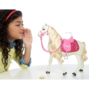Mattel Barbie Lalka + Interaktywny Koń FRV36