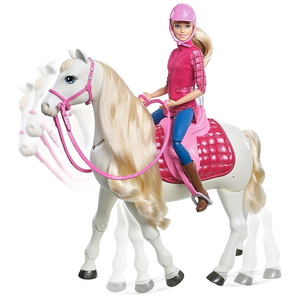 Mattel Barbie Lalka + Interaktywny Koń FRV36