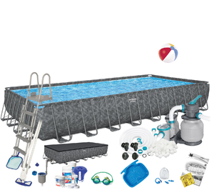 Basen całoroczny stelażowy 956 x 488 x 132 cm BESTWAY nr kat 561KJ - 19 w 1