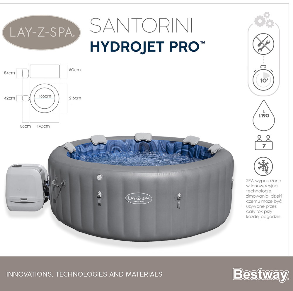 Bestway SANTORINI HydroJet Pro SPA 60075